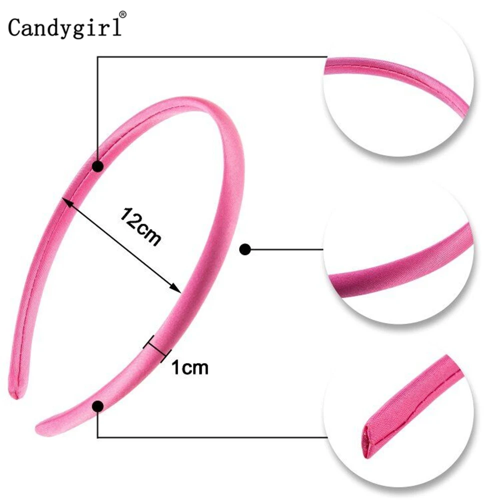 1 шт., 1 см/1,5 см/2 см Сатиновые повязки на голову для девочек, детей, женщин, повязка на голову, аксессуары для волос, разноцветные головные уборы, ювелирные украшения, головные уборы, сделай сам