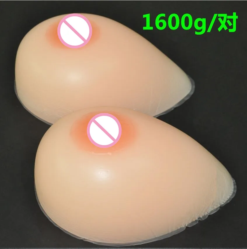 

40DD/42D/44C 1600g Silicone Breast forms Mastectomy Artificial Silicone Fake Breast For Crossdressers And Transvestites
