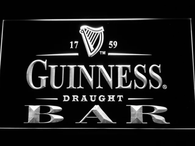 090 Guinness Draught Beer Bar светодиодный неоновый светильник с выключателем вкл/выкл 20 +
