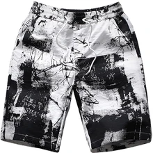 Большие размеры, для мужчин 8XL новые летние Для мужчин s модное эксклюзивное белье хлопок печати Повседневное Пляжные шорты Этническая Стиль Для мужчин шорты для активного отдыха