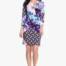 Специальное предложение, Лидер продаж,, шелковое хлопковое платье без рукавов, весеннее Элегантное трикотажное цельнокроеное Платье с принтом