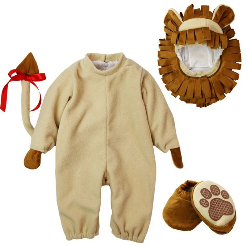 Lovely Animal Halloween Outfit for Baby grow Infant Boys Girls Baby Fancy Dress Cosplay Costume Toddler Lion Lovely Animal Halloween Outfit for Baby grow Infant Boys Girls Baby Fancy Dress Cosplay Costume Toddler Lion