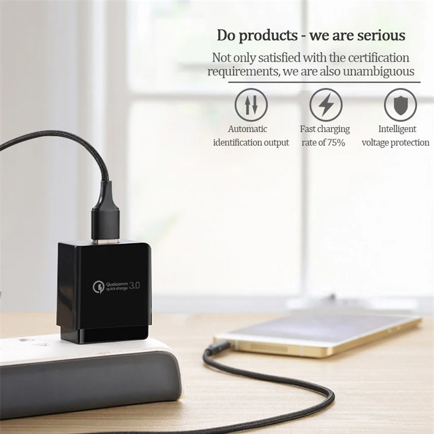 سريع تهمة 3.0 USB الولايات المتحدة التوصيل شاحن السفر الجدار محول الشحن السريع ل iphone X 8 سامسونج Xiaomi قرص الهاتف المحمول شاحن سريع تهمة 3.0 USB الولايات المتحدة التوصيل شاحن السفر الجدار محول الشحن السريع ل iphone X 8 سامسونج Xiaomi قرص الهاتف المحمول شاحن