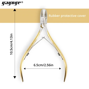 

Yayoge Nail Cuticle Scissor Cuticle Nipper Double Spring Stainless Steel Best Nail Tool Remove nail Manicure Nail Art tools
