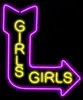 Custom Girls Girls Arrow Live Nudes Glass Neon Light Sign Beer Bar
