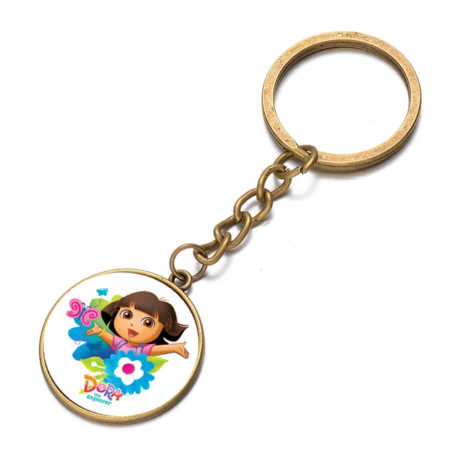 SIAN Cute Dora & Monkey Boots Keychain Dora The Explore Cartoon Pendant
