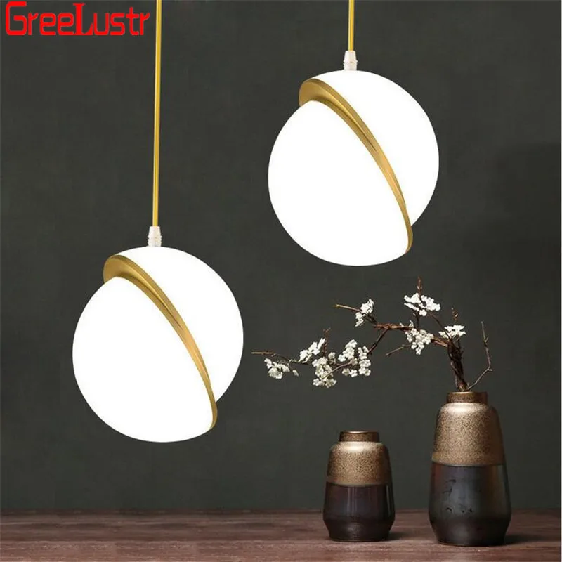 Датский дизайн, лунный светильник, светодиодная люстра, подвесной светильник, креативный круглый шар, подвесной светильник, люстры для столовой, домашний декор