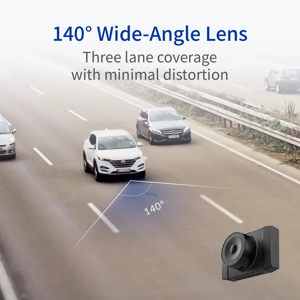 YI Ultra Camera With 16G Card Dash 2.7K Resolution A17 A7 Dual Core Chip Voice Control light sensor