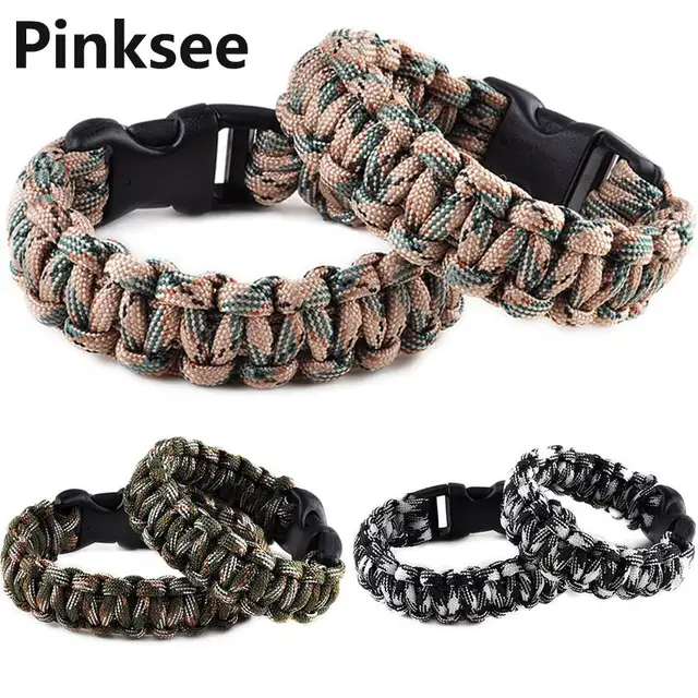 1pc Retail Cobra Paracord Bracelets Kit Military Emergency Survival 1pc Retail Cobra Paracord Bracelets Kit Military Emergency Survival Bracelet Men Charm Uni 9 Colors
