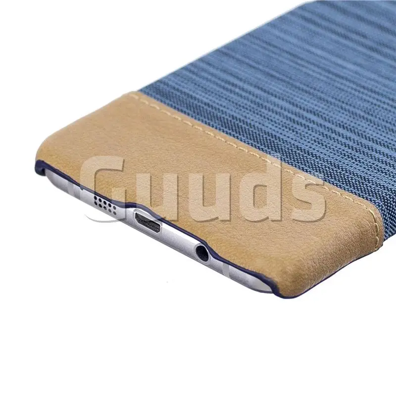 Canvas Cloth Coated Plastic Back Cover for Samsung Galaxy A5 2016 A510 - Light Blue