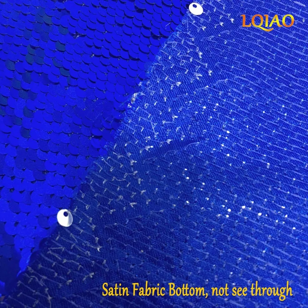 Blue Silve Sequin Fabric-007