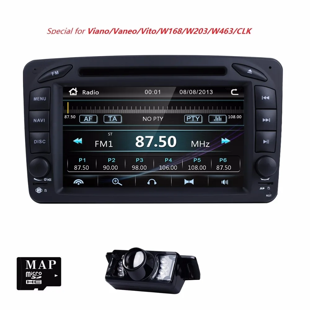 2 Din 7 Inch Car DVD Player For Mercedes/Benz/CLK/W209/W203/W208/W463