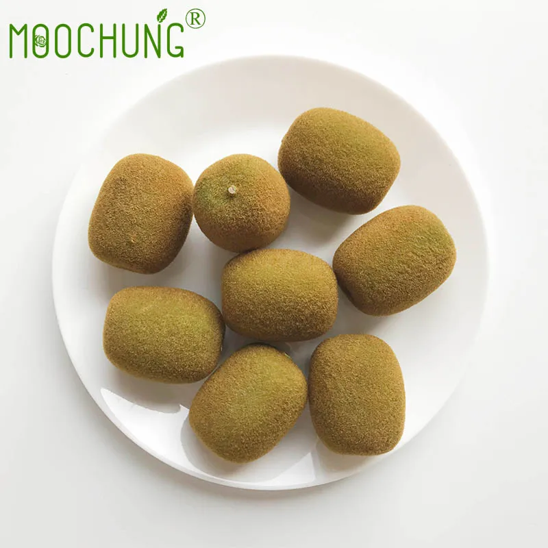 Artificial Lifelike Simulation Kiwi Fruit Fake Foam Decorative Fruits