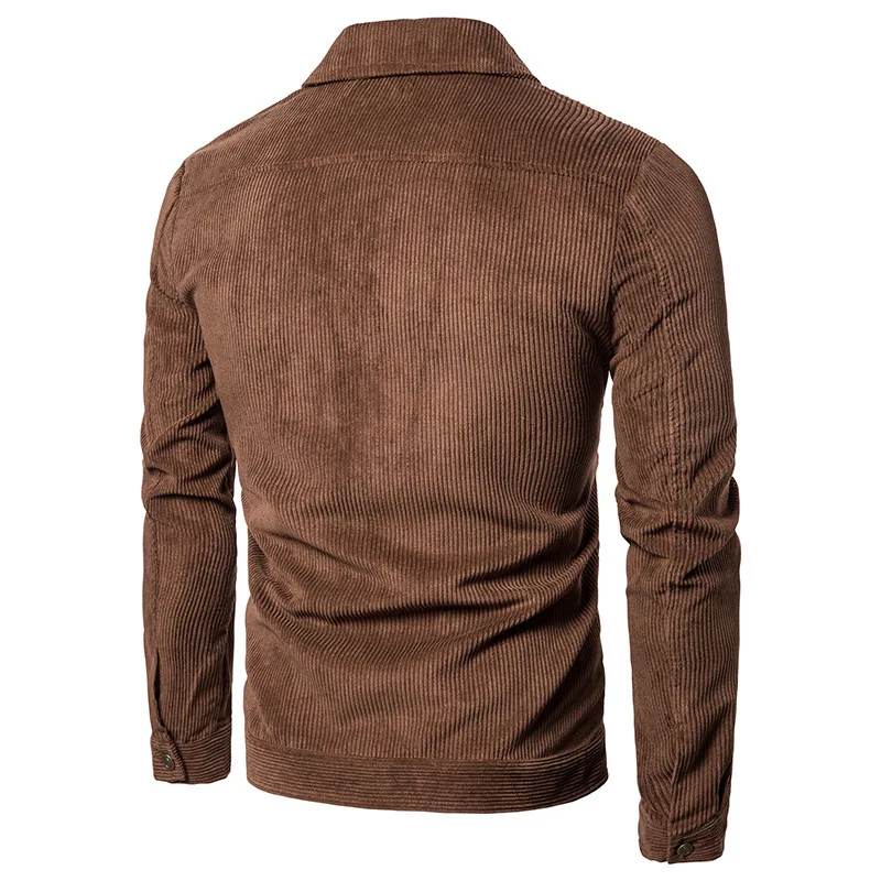 Men's spring and autumn new streetwear jacket men solid color wild casual fashion multi-pocket loose thick cord corduroy jacket Men's spring and autumn new streetwear jacket men solid color wild casual fashion multi-pocket loose thick cord corduroy jacket