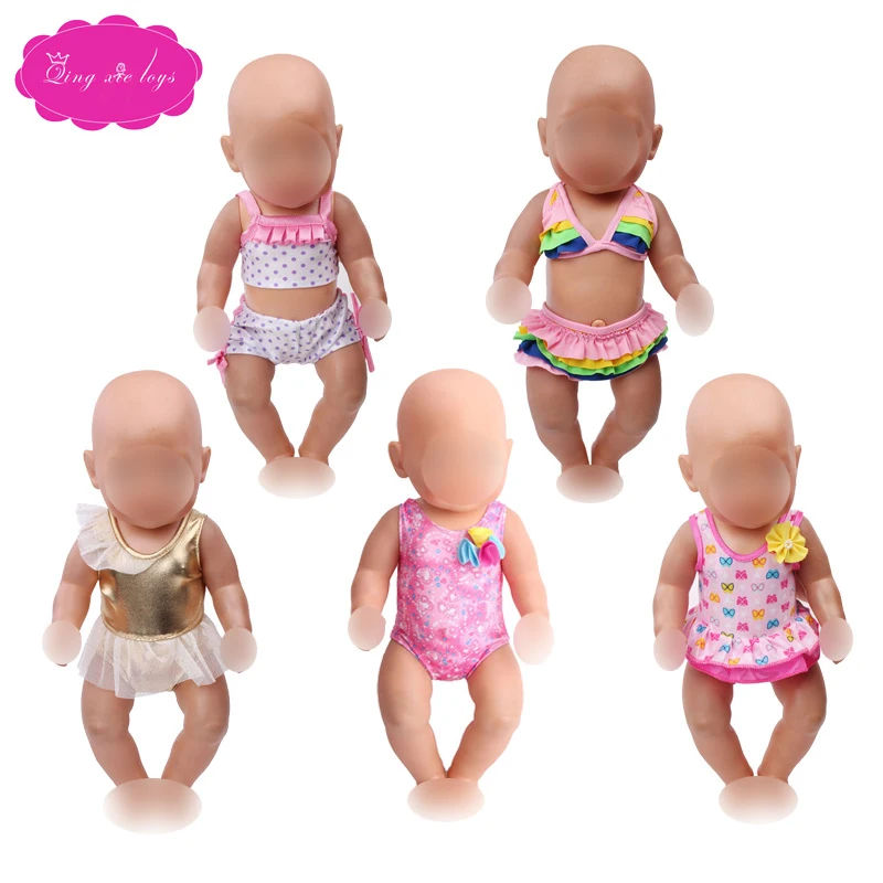 

The cute doll swimsuit more style fit 43-cm baby dolls and 18-inch doll clothing accessories f184-f592