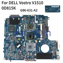 KoCoQin laptop Motherboard For DELL Vostro 1510 V1510 CN-0D815K 0D815K G86-631-A2 PM965 Mainboard