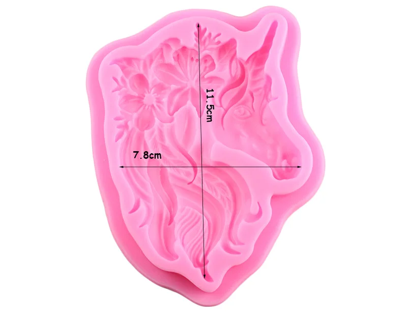 Mujiang Единорог силиконовые формы для торта кекс «сделай сам» Топпер помадка формы для украшения торта инструменты Конфеты Шоколад Gumpaste резиновая форма