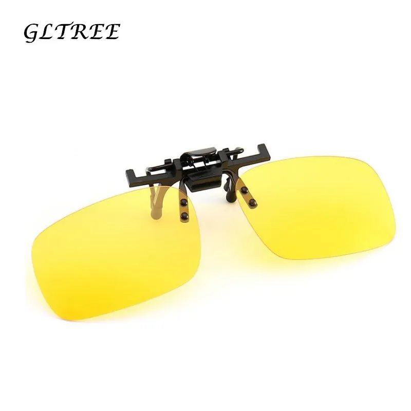 

GLTREE Polarized Sunglasses Clips Men Women Gradient Drivers Night Vision Goggles 180 Degrees Flip Folder Sunglasses Case G467