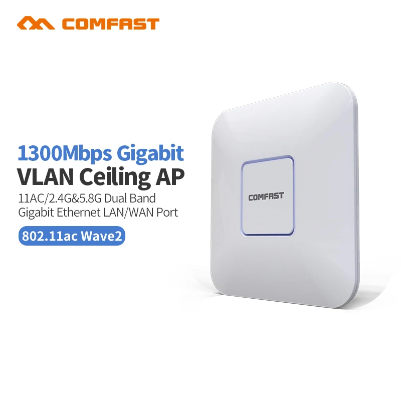 

2pcs 1300Mbps High Power Gigabit Dual Band Wireless AP Wifi Router Wi-fi Access Point Signal Repeater Router Comfast CF-E375AC