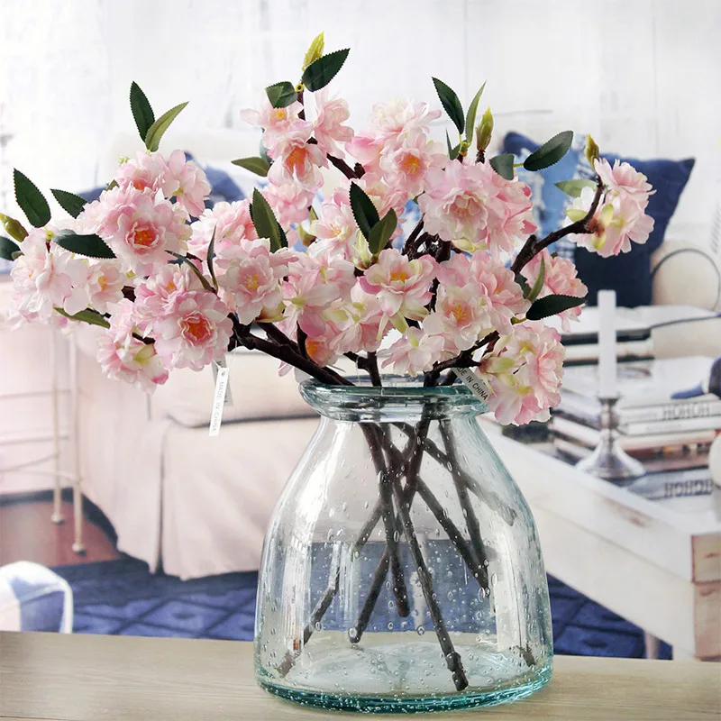 Artificial Cherry Blossoms Branch Tree Flowers Sakura branch For Home Garden Hotel Wedding Arch Decoration Flores Artificiales Artificial Cherry Blossoms Branch Tree Flowers Sakura branch For Home Garden Hotel Wedding Arch Decoration Flores Artificiales