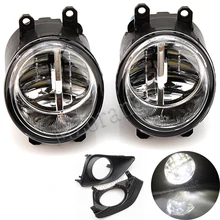 2 шт. светодиодный противотуманная фара Свет для TOYOTA Avensis Auris RAV 4 III CAMRY для corolla Prius YARIS 2003-2015 светодиодный противотуманный свет супер яркий