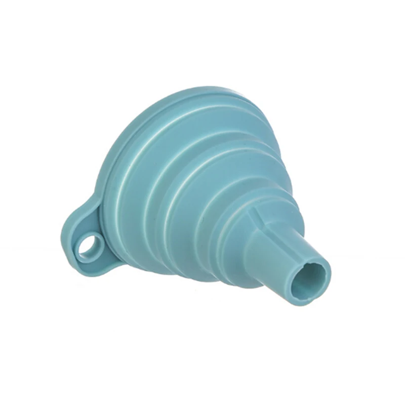 

Mini Silicone Gel Foldable Collapsible Style Funnel Hopper Kitchen Tool