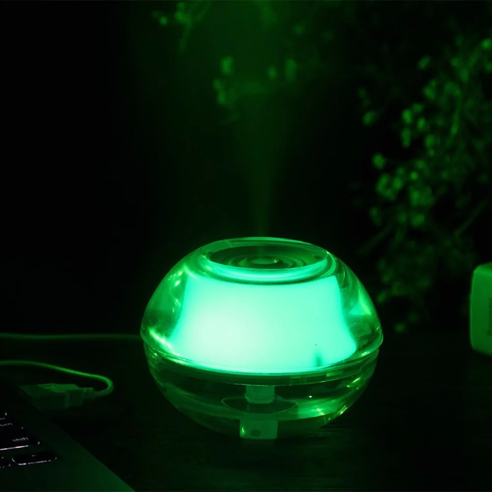 

80ml USB Air Humidifier Diffuser Luminous LED Night Light Electric Purifier Atomizer Ultrasonic Mist Maker For Car Office Home