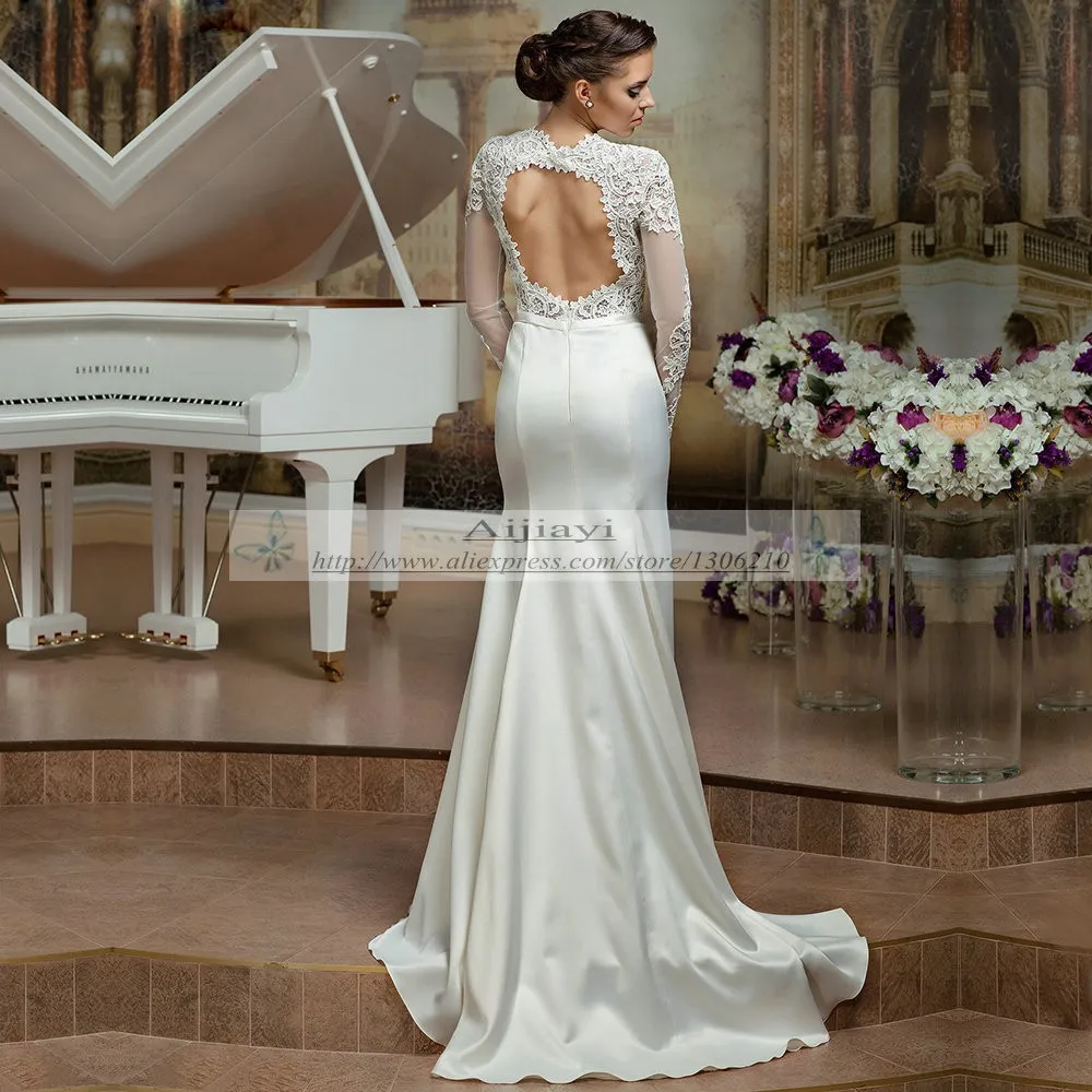 Lace Satin Mermaid  Wedding  Dress  DACC