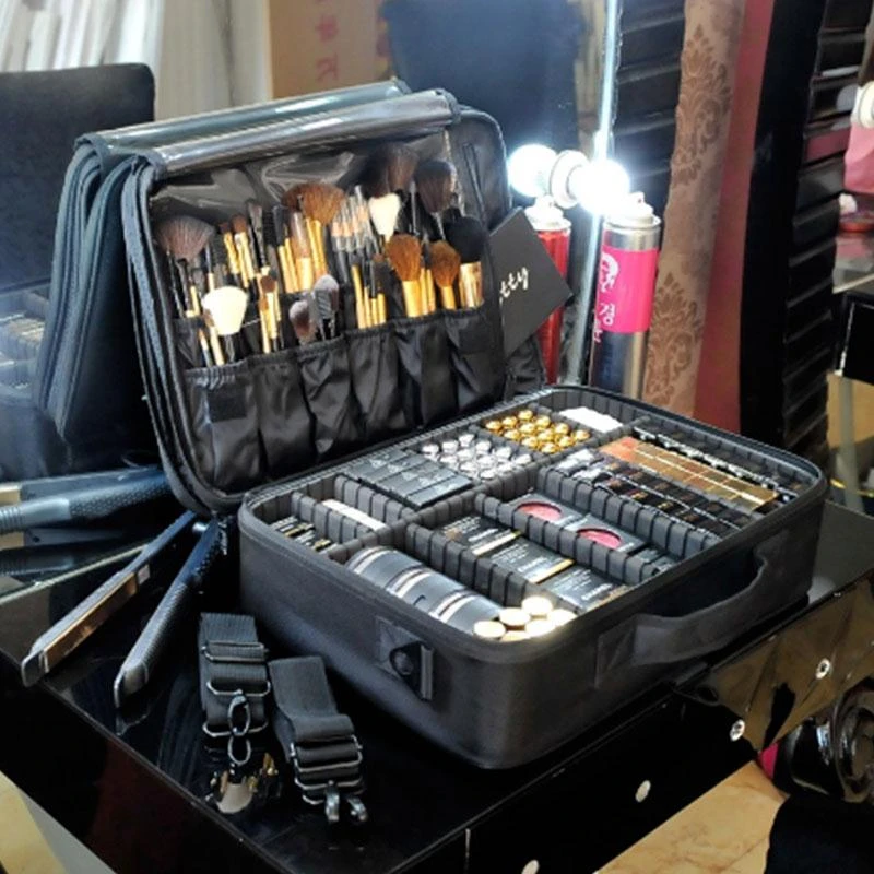 makeup storage suitcase
