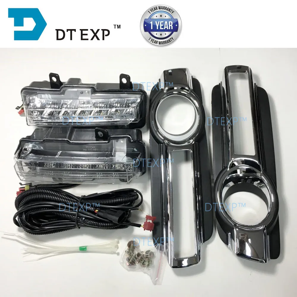  Dual Color Daytime Running Driving Light for montero v98 led DRL Turn Signal Function for pajero v9 - 32834979415