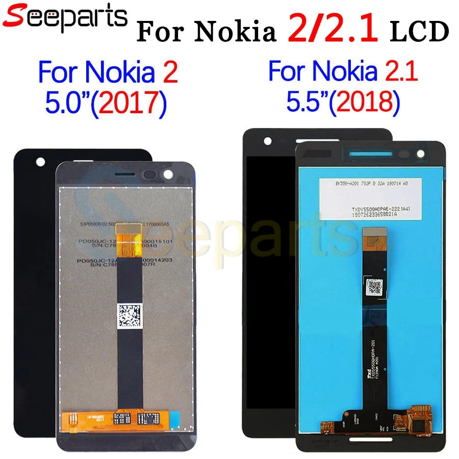 For Nokia 2 LCD Display Touch Screen Digitizer Assembly For Nokia2 Nokia 2.1 LCD 2018 TA 1080 1084 1086 1092 1029 1035 Screen (2)