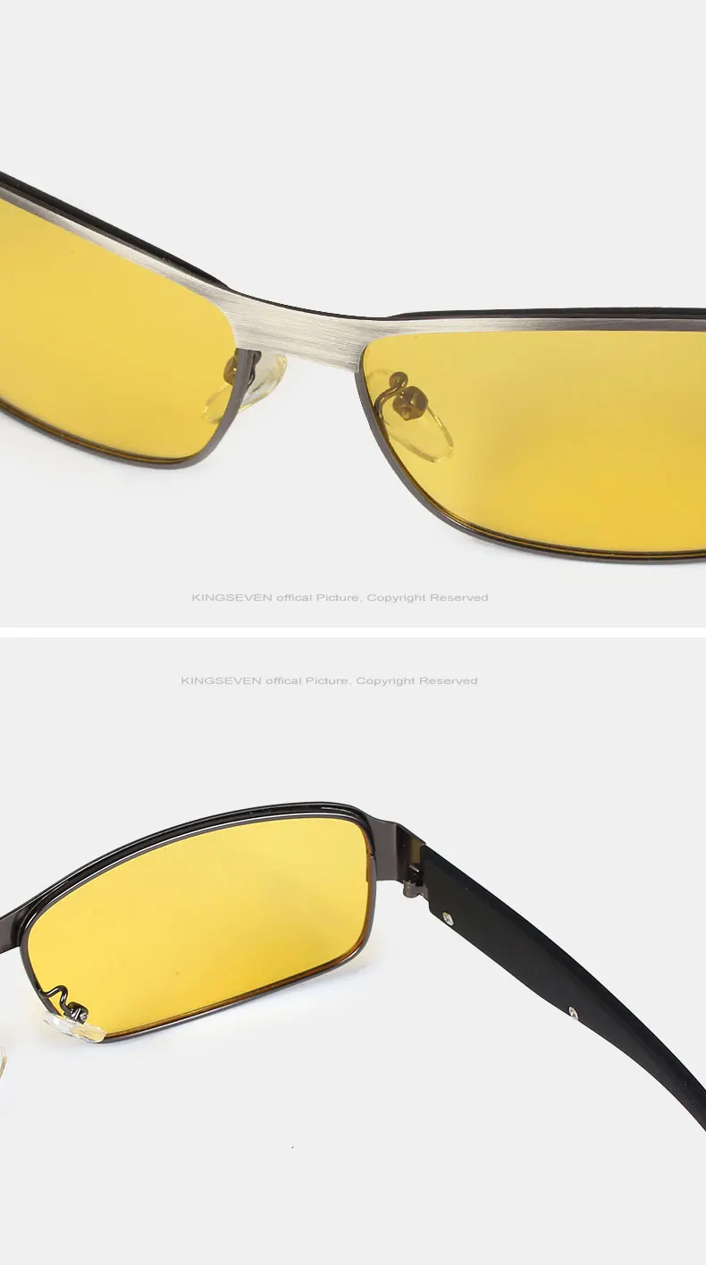 KINGSEVEN, желтые поляризационные солнцезащитные очки для мужчин и женщин, очки ночного видения, очки для вождения, очки для водителя, Полароид, солнцезащитные очки, UV400