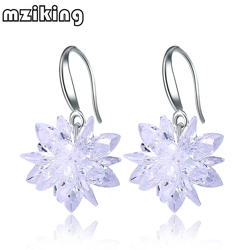 2017-New-arrival-ice-snow-flower-design-925-sterling-silver-ladies-Drop-snowflake-earrings-jewelry-birthday