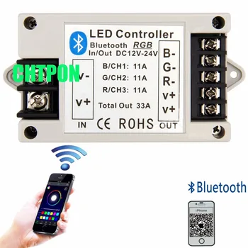 

RGBW/RGB LED Bluetooth controller for RGBW/RGB LED strip lighting by Android / IOS Smartphone DC12V 24V