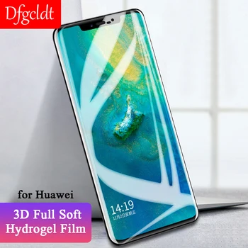 Перейти на Алиэкспресс и купить Новый 3D полный Чехол Гидрогелевая пленка для Honor 9 Youth Magic 2 защита экрана Huawei Nova 3 3i P20 Mate 9 10 Pro 20 Lite не стекло