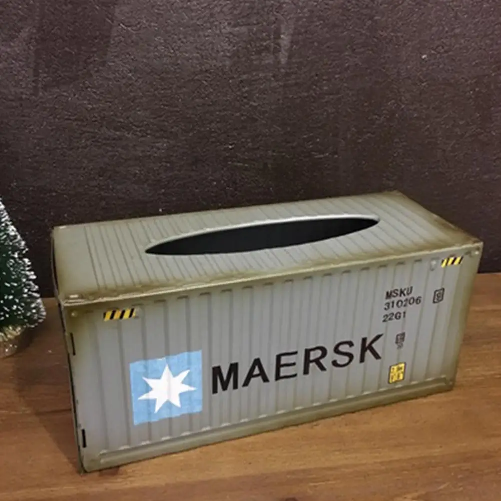 Ретро Креативный дизайн контейнера железная коробка для салфеток домашний автомобильный бумажный контейнер для салфеток металлический бумажный чехол для хранения полотенец домашний декор - Цвет: Gray MEEK