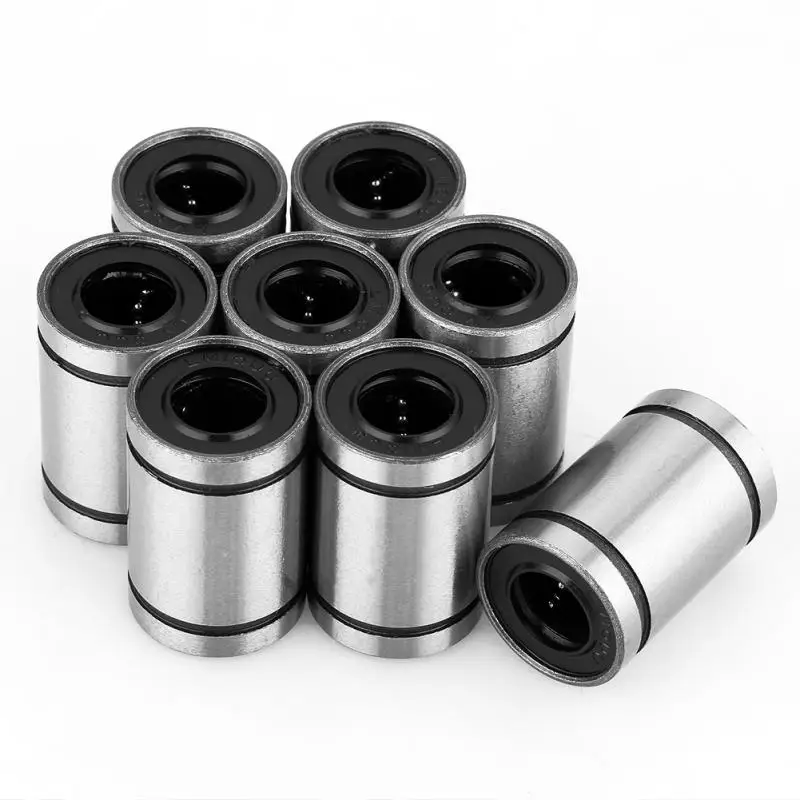 8Pcs LM10UU Motion Ball Bearing 10mm Linear Bearing Bushing Slide