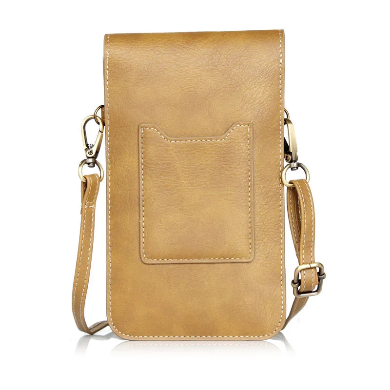 Универсальная сумка для телефона из искусственной кожи, маленькая сумка через плечо для samsung Note 9 8 7 5 4 для iphone XS Max 8 7 6 6s plus