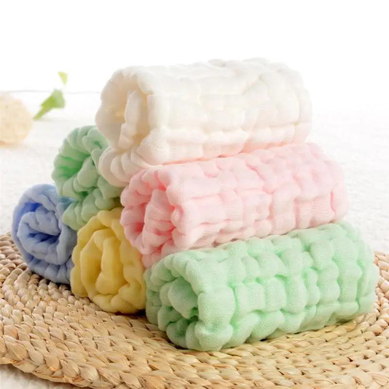 

Baby Pure Cotton Six Layers Gauze Square Towel Burp Cloth Soft Absorbent Face Towel Hand Towel