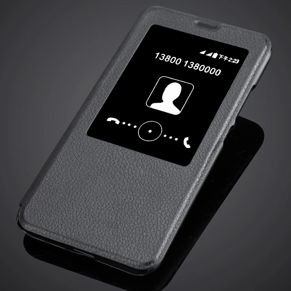 MX5 Auto Wake/Sleep Window Smart View Cover Flip PU Leather Case for Meizu mx5 MX 5 cases with Stand Function | Мобильные телефоны