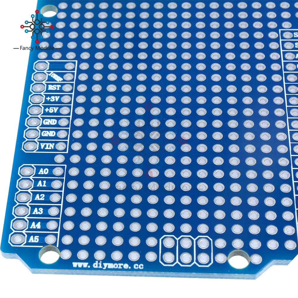 Прототип печатной платы для Arduino UNO R3 ATMEGA328P щит макетная плата Protoshield DIY FR-4 2,54 мм шаг 2 мм шаг отверстие один