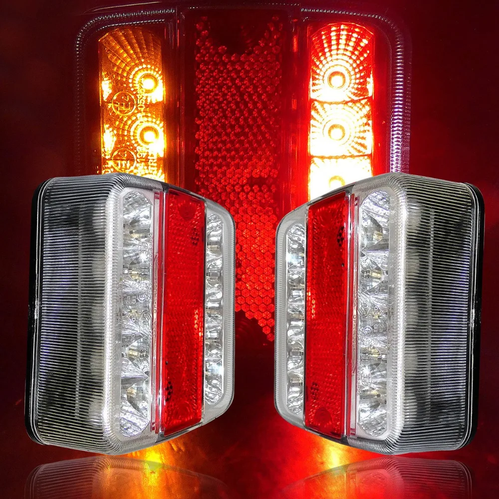 2x12V автомобильный Грузовик 16 LED задний фонарь сигнальные огни Задний для трейлера