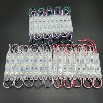 

DC12V 5050 3LEDs LED Module 5050 RGB/White/Warm White LED module light RGB IP65 Waterproof Free Shipping 100pcs/lots