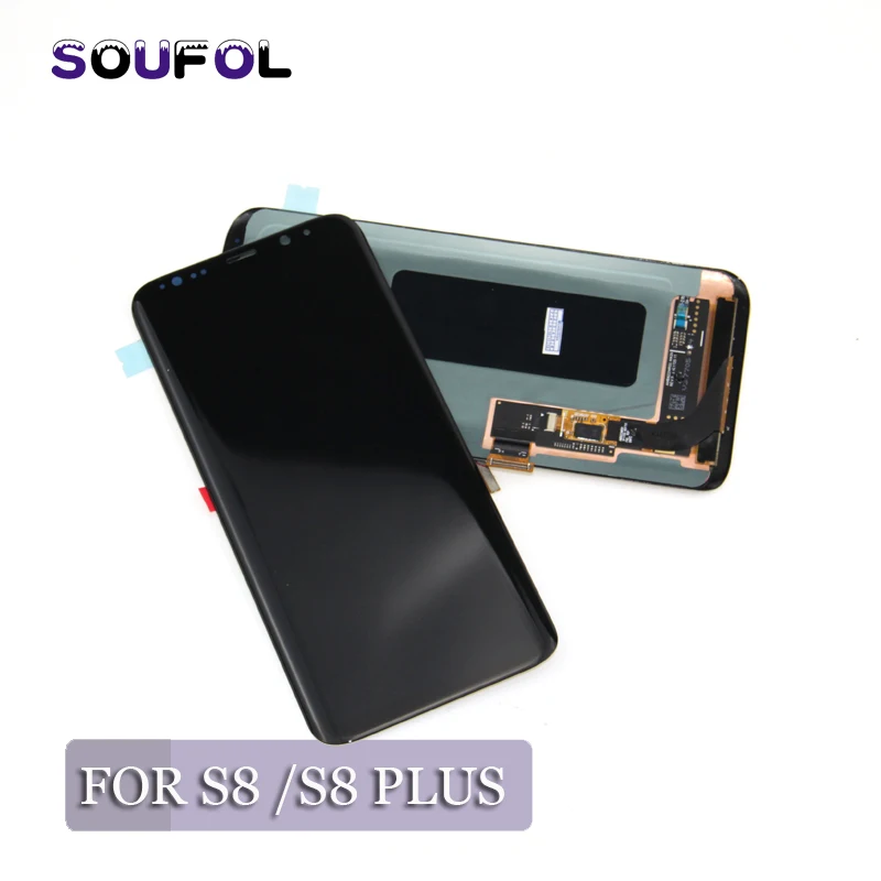 ЖК-дисплей для SAMSUNG Galaxy S8 Plus G950 G950F G955 G955F кодирующий преобразователь сенсорного