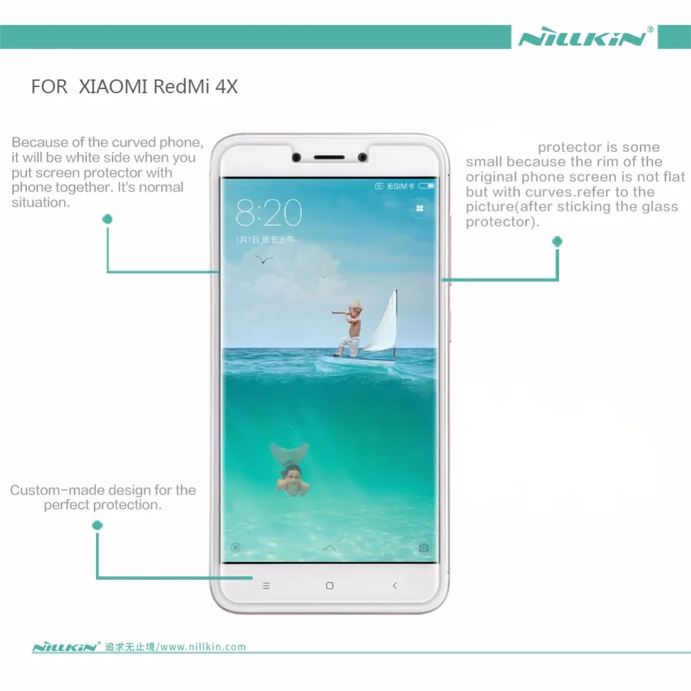 Nillkin прозрачный глянцевый протектор экрана для Xiaomi redmi 4x против отпечатков пальцев матовая защитная пленка для redmi 4x