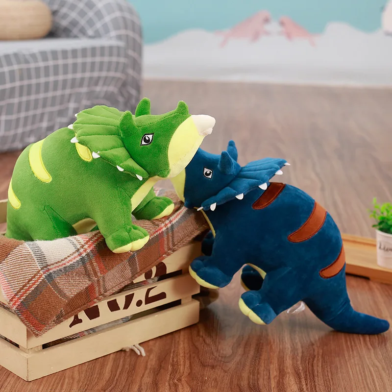 90CM New Dinosaur plush toys hobbies, Lovely Triceratops rex Plush dolls & stuffed toys for children boys,baby classic toys (3)