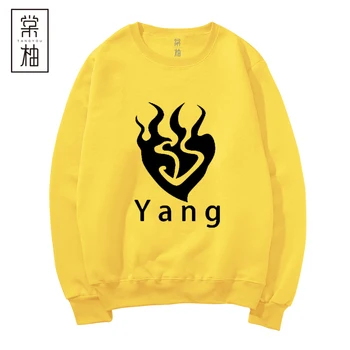 

Anime RWBY Yang Xiao Long Cosplay Costumes Fashion Logo Cotton Round Collar Hoodie Casual Wear For Unisex Animation Periphery