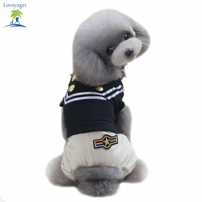 Fashion Spring and Summer Dog T shirt Uniform Pets Jumpsuits Soft Short