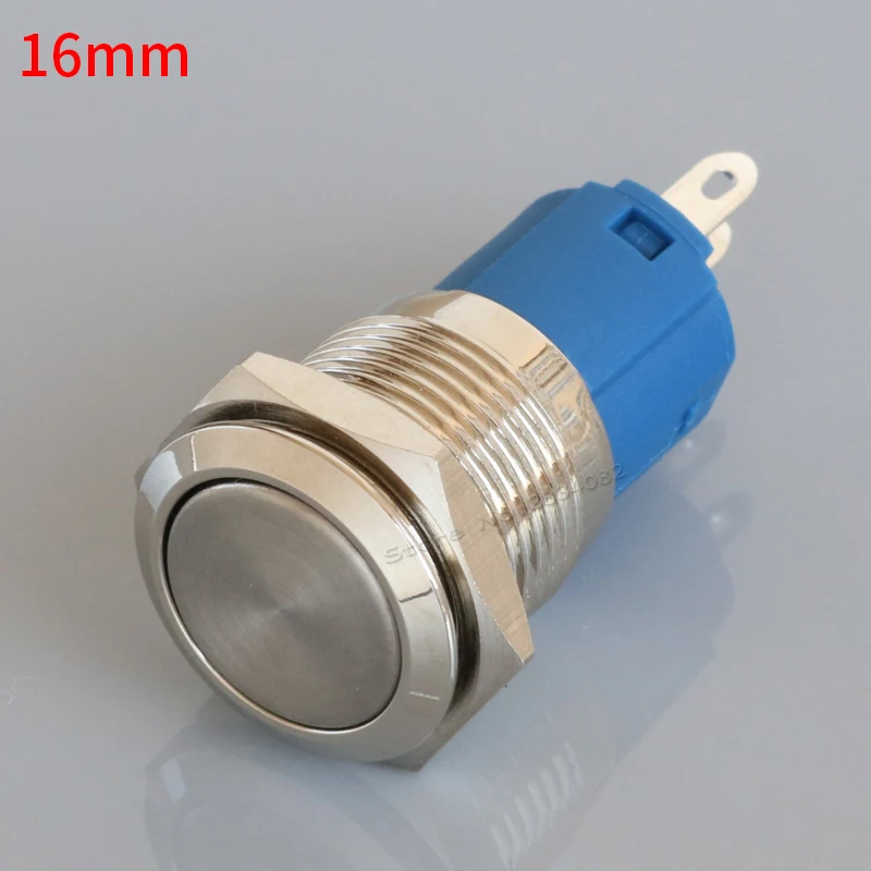16mm Maintained self lock flat Push Button Switch S16F 11z 3 pin
