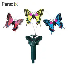 Peradix вибрации солнечной энергии танцы Летающие бабочки Колибри украшения сада солнечной энергии игрушки для ребенка